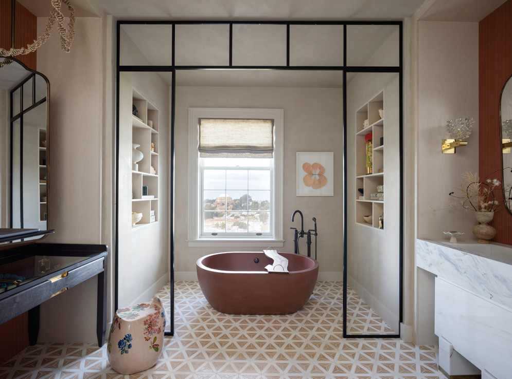 Designer: Peruri Design | Photographer: Bess Friday | Material: Bianco Lasa Polished & Dekton Umber Slab