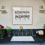 Designer: Chantal Lamberto | Photographer: Paul Dyer | Materials: Soapstone 3CM Black Honed Slab
