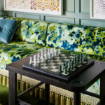 Designer: DLC-ID | Photographer: John Merkl | Materials: Cipollino Marble & Verde Alpi Serpentine Slab
