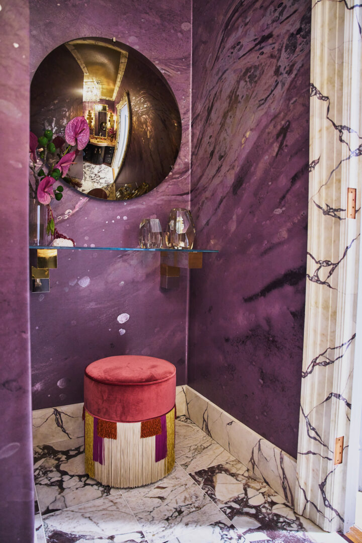Designer: Holly A Kopman Interior Design | Photographer: Christopher Stark | Material: Calacatta Viola Marble Honed Slab