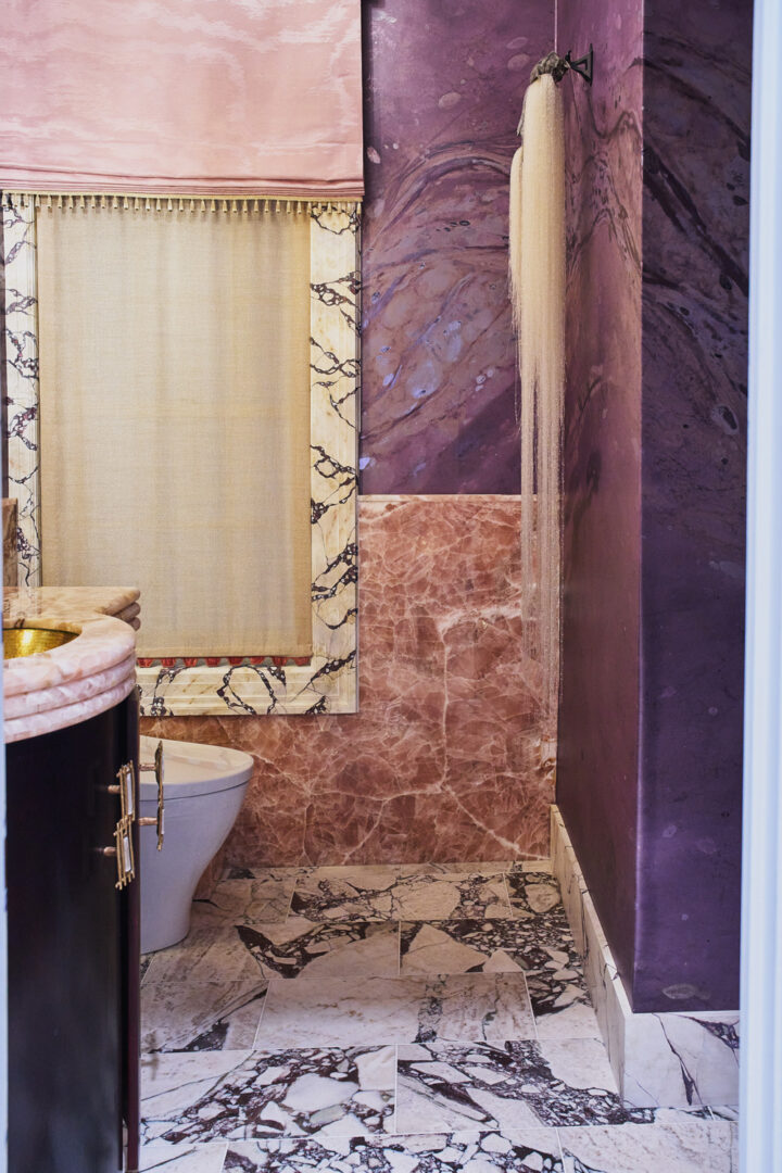 Designer: Holly A Kopman Interior Design | Photographer: Christopher Stark | Material: Calacatta Viola Marble Honed Slab