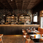 Maria Isabel San Francisco | Designer: Jak W Designs | Materials: Patagonia (bar), Absolute Black (back bar) Slab