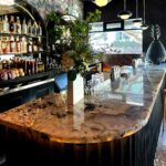 Maria Isabel San Francisco | Designer: Jak W Designs | Materials: Patagonia (bar), Absolute Black (back bar) Slab