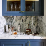 Designer: Matador Studio | Photographer: John Merkl | Contractor: D.R.S. Stairs and Construction | Material: Breccia Capraia Marble