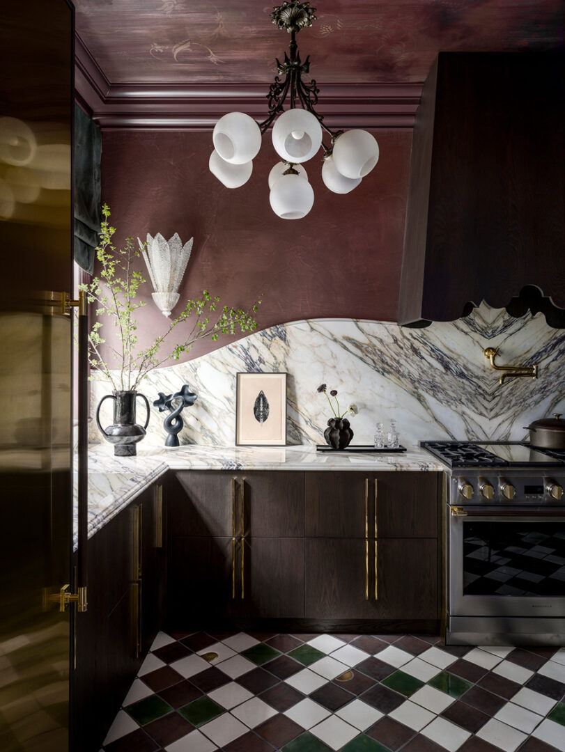 Designer: K Interiors | Photographer: Christopher Stark | Material: Calacatta Monet Marble Slab