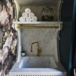 Designer: Rococo & Taupe | Photographer: Arthur Alvarez | Material: Statuarietto Honed Marble Slab