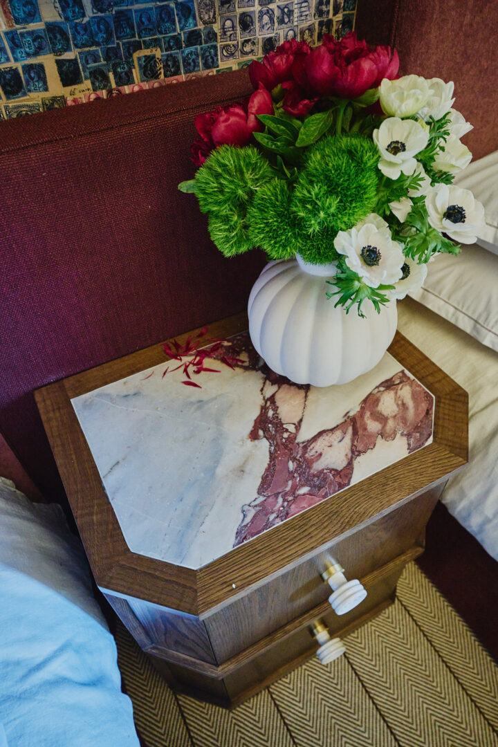 Designer: Lark + Palm | Photographer: John Merkl | Material: Calacatta Viola Marble Slab