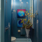 Designer: Lauren Evans | Photographer: Sen Creative | Material: Tappeti Lilac Honed Stone Mosaic Slab
