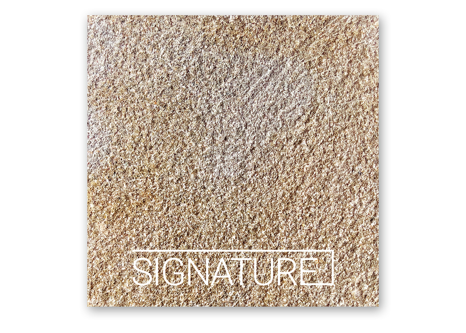 Ocre Bush Hammered Signature