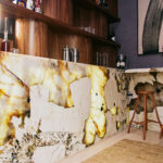 MALONE | Patagonia Honed Granite | Photo by Arthur Alvarez Slab