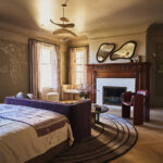 Designer: Peruri Design | Photographer: Bess Friday | Material: Alaskan Pearl / Mosaic Thassos, Shell Slab