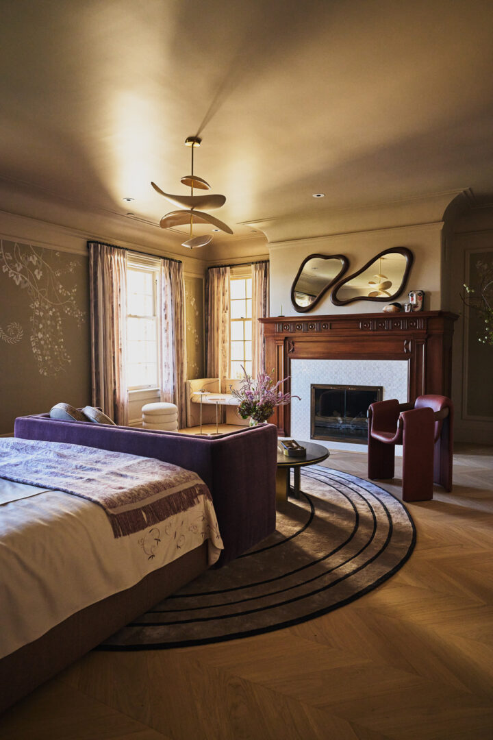 Designer: Peruri Design | Photographer: Bess Friday | Material: Alaskan Pearl / Mosaic Thassos, Shell Slab