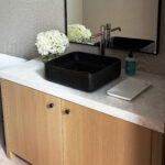 Architect, Designer & Builder: PPG | Material: Stellar White Slab