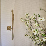 Designer: Marsh & Clark | Photographer: Paul Dyer | Materials: Dana Mosaic, Silk Tavella Pergamena & Calacatta Namibia Slab