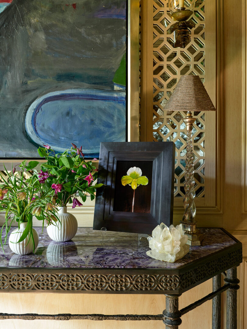 Designer: Tucker & Marks | Photographer: Roger Davies | Material: Amethyst Precioustone Slab Slab