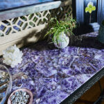 Designer: Tucker & Marks | Photographer: Roger Davies | Material: Amethyst Precioustone Slab Slab