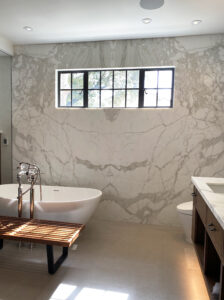 Designer & Architect: Stacey Olgado | Material: Calacatta Oro Honed