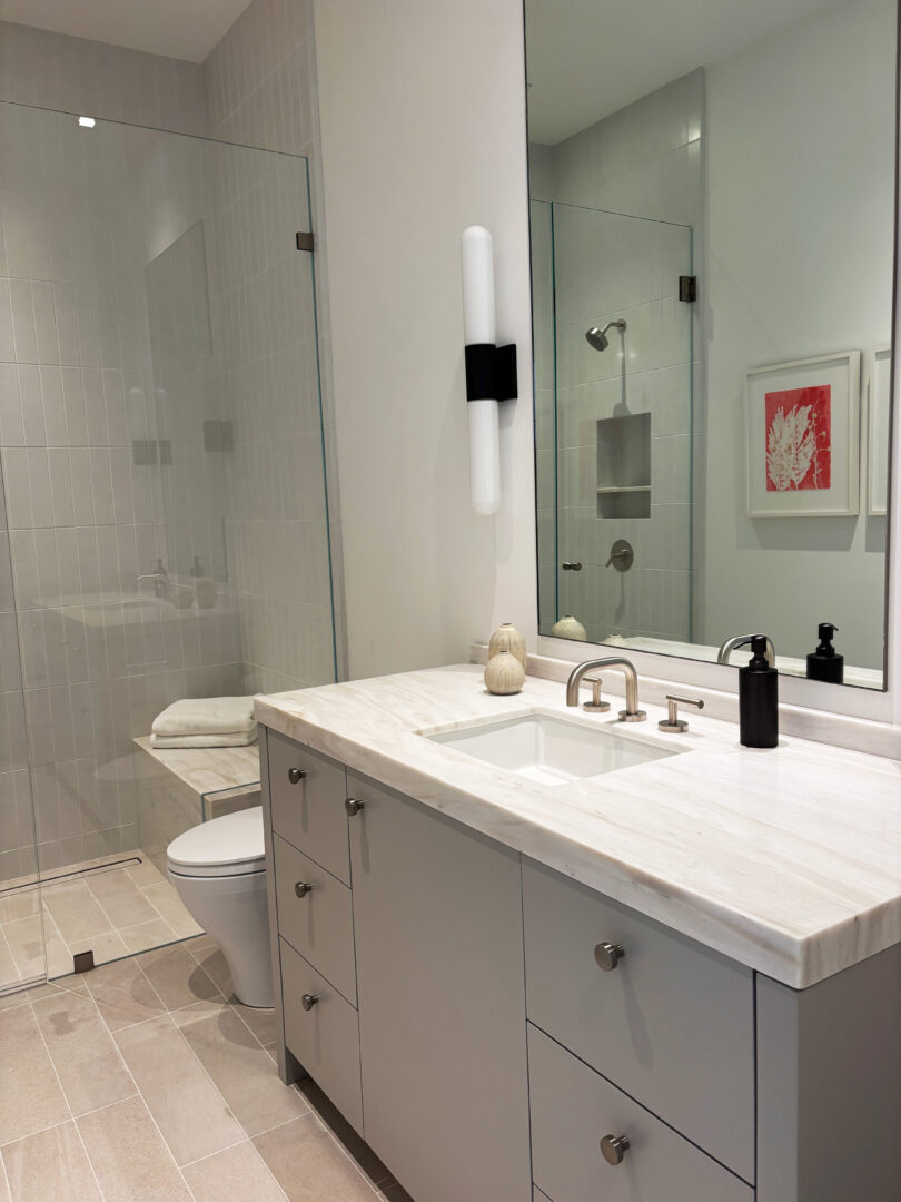 Architect, Designer & Builder: PPG | Material: Stellar White Slab