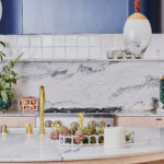 Designer: Katie Monkhouse | Photographer: Arthur Alvarez | Materials: Breccia Napolitana Honed Marble Slab