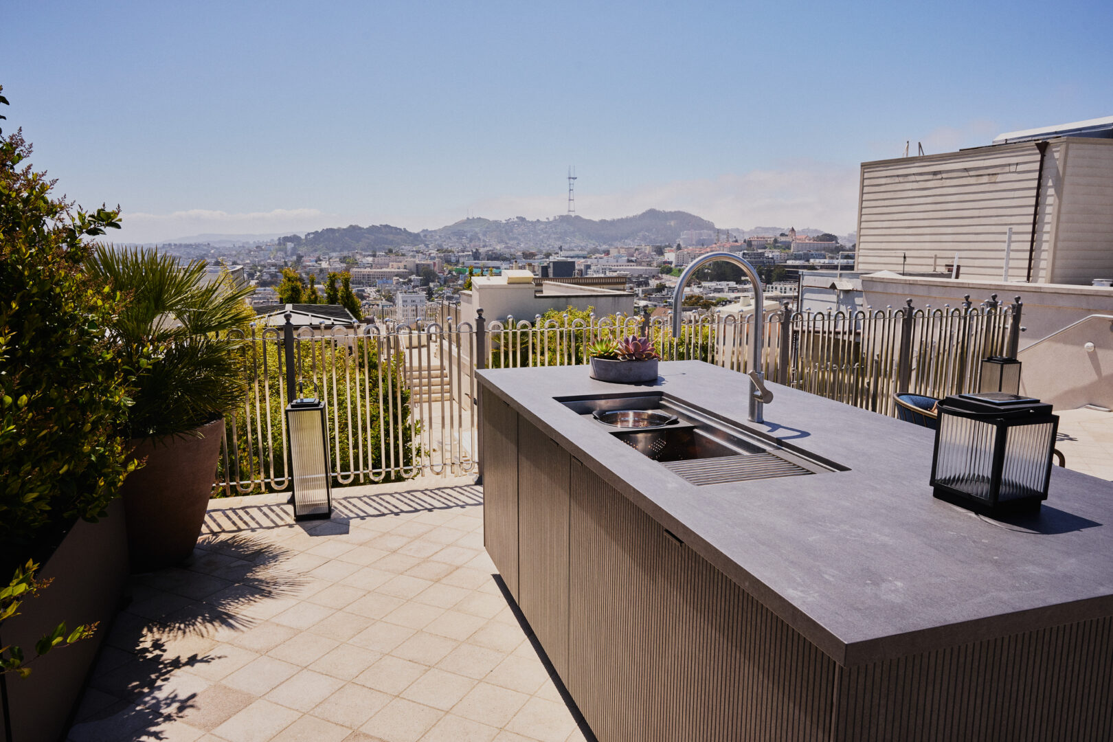 Designer: Dustin Moore | Photographer: Arthur Alvarez | Materials: Dekton Bromo Textured Matte Slab