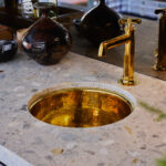 Designer: John Anderson | Photographer: Arthur Alvarez | Materials: Arabescato Bianco Brushed Marble Slab