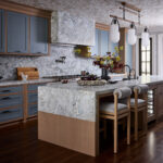 Designer: Kelly Hohla | Photographer: John Merkl | Materials: Oceanico Leathered Marble Slab
