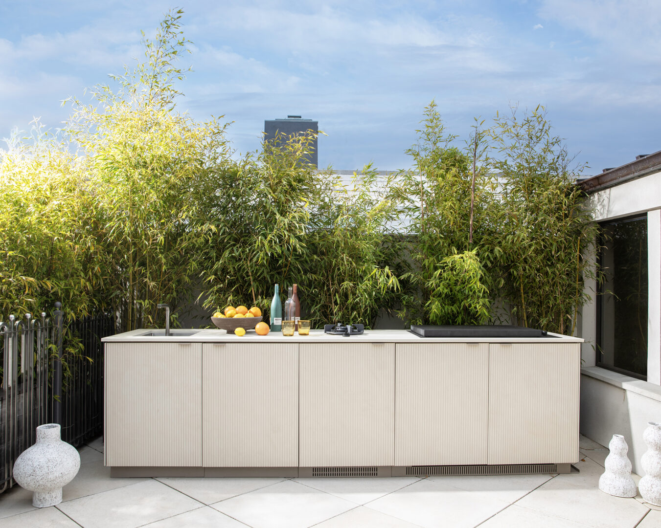 Designer: Dustin Moore | Photographer: Paul Dyer | Materials: Dekton Ukiyo Nacre Textured Matte Slab
