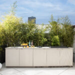 Designer: Dustin Moore | Photographer: Paul Dyer | Materials: Dekton Ukiyo Nacre Textured Matte Slab