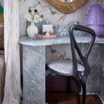 Designer: Ansley Majit | Photographer: John Merkl | Materials: Verde Antigua Honed Marble Slab