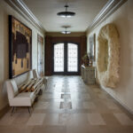 Designer: Jon de la Cruz | Photographer: John Merkl | Materials: Corton Beige Honed & Linen Limestone Slab