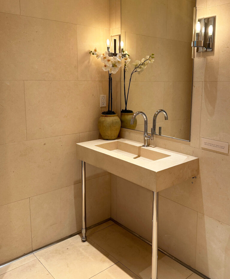 Architect & Designer: NORR | Material: Biancone Limestone