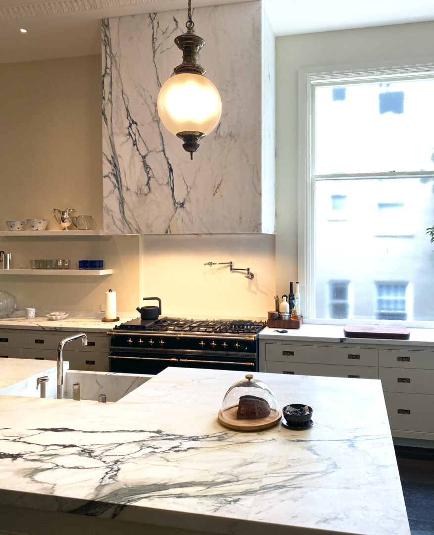 Designer: ABD Studio • Architect: Ken Linsteadt Architects • Builder: Upscale Construction • Material: Paonazzo Slab