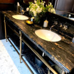 Designer: ABD Studio • Architect: Ken Linsteadt Architects • Builder: Upscale Construction • Material: Portoro Slab