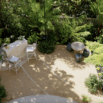 Designer: Katharine Webster | Photographer: Arthur Alvarez | Materials: Creme du Provence Flamed & Brushed Limestone, Porto Beige Rock Face Limestone Skin, Porto Beige Honed Limestone Slab