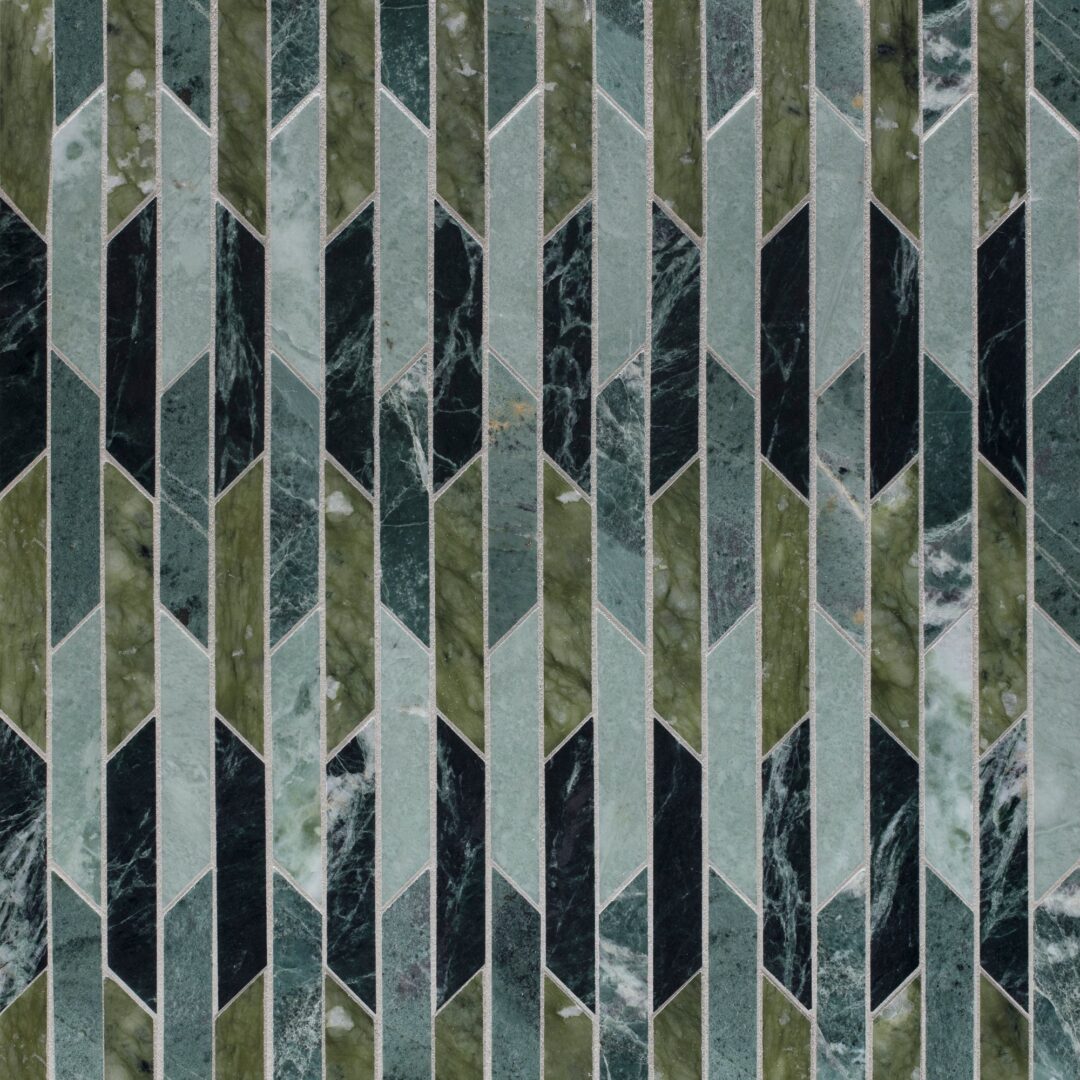 Artistic Tile Tappeti Green Blend Mosaic