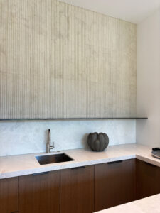 Architect, Designer & Builder: PPG | Materials: Dama Bianca & Creme Du Provence Fluted Tile
