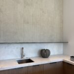 Architect, Designer & Builder: PPG | Materials: Dama Bianca & Creme Du Provence Fluted Slab