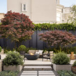 Designer: Martinelli Design | Photographer: Paul Dyer | Young and Burton | Materials: Ceppo Di Gre Limestone, Seville Limestone, Como Taupe Limestone, Indiana Limestone, Ivory & Silver Travertine Veneer