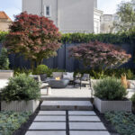 Designer: Martinelli Design | Photographer: Paul Dyer | Young and Burton | Materials: Ceppo Di Gre Limestone, Seville Limestone, Como Taupe Limestone, Indiana Limestone, Ivory & Silver Travertine Veneer