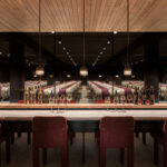 Architects: Aidlan Darling , BAR Architects, LA: Surface Design | Designer: BAMO | Builder: Cello Maudru Construction | Photographer: Adam Potts | Material: Calacatta Caldia Marble Honed & Chiseled Slab