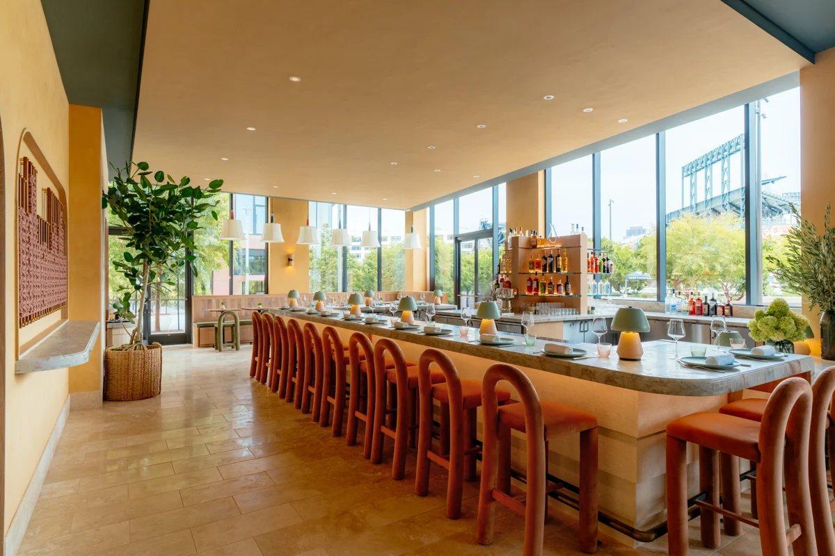 Designer: Jon de la Cruz (DLC ID) | Photographer: Eric Wolfinger | Material: Quartzite Bonao Slab